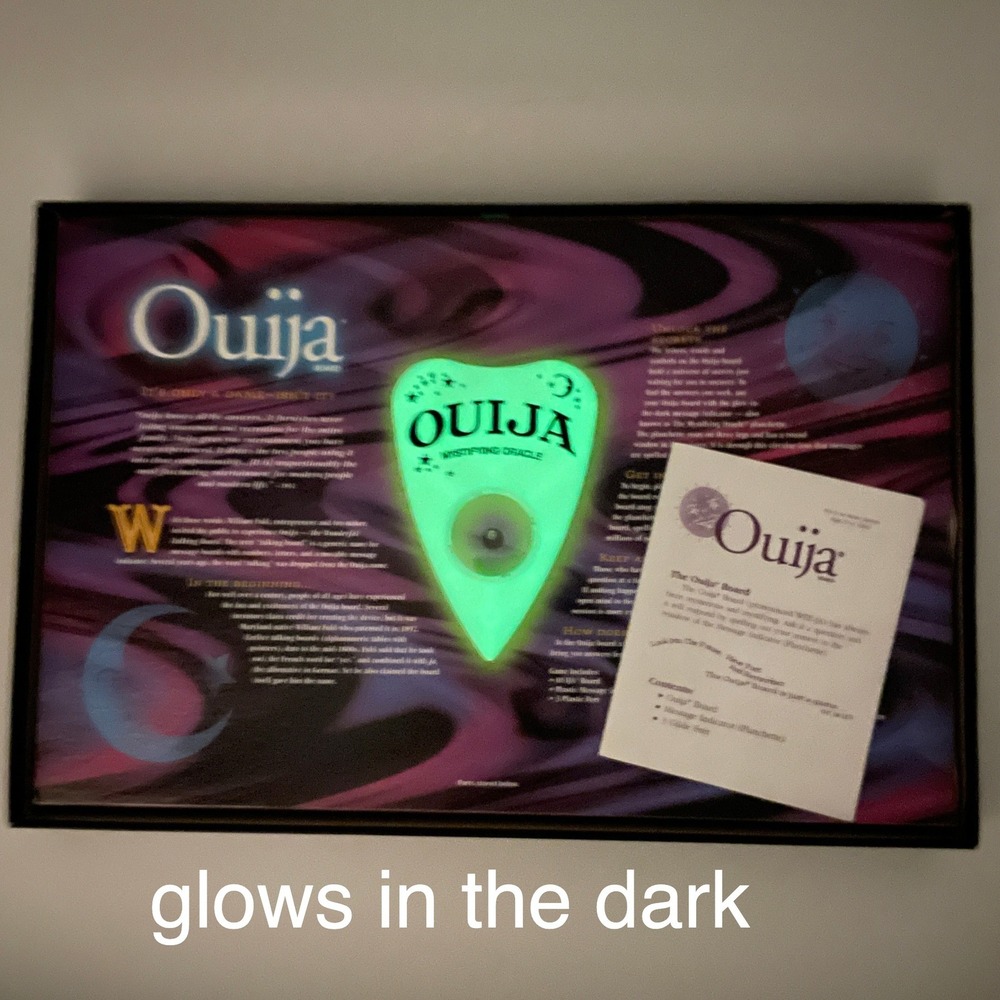 VTG Parker Brothers Ouija Oracle Glow in the Dark Board Game 90s Made in USA